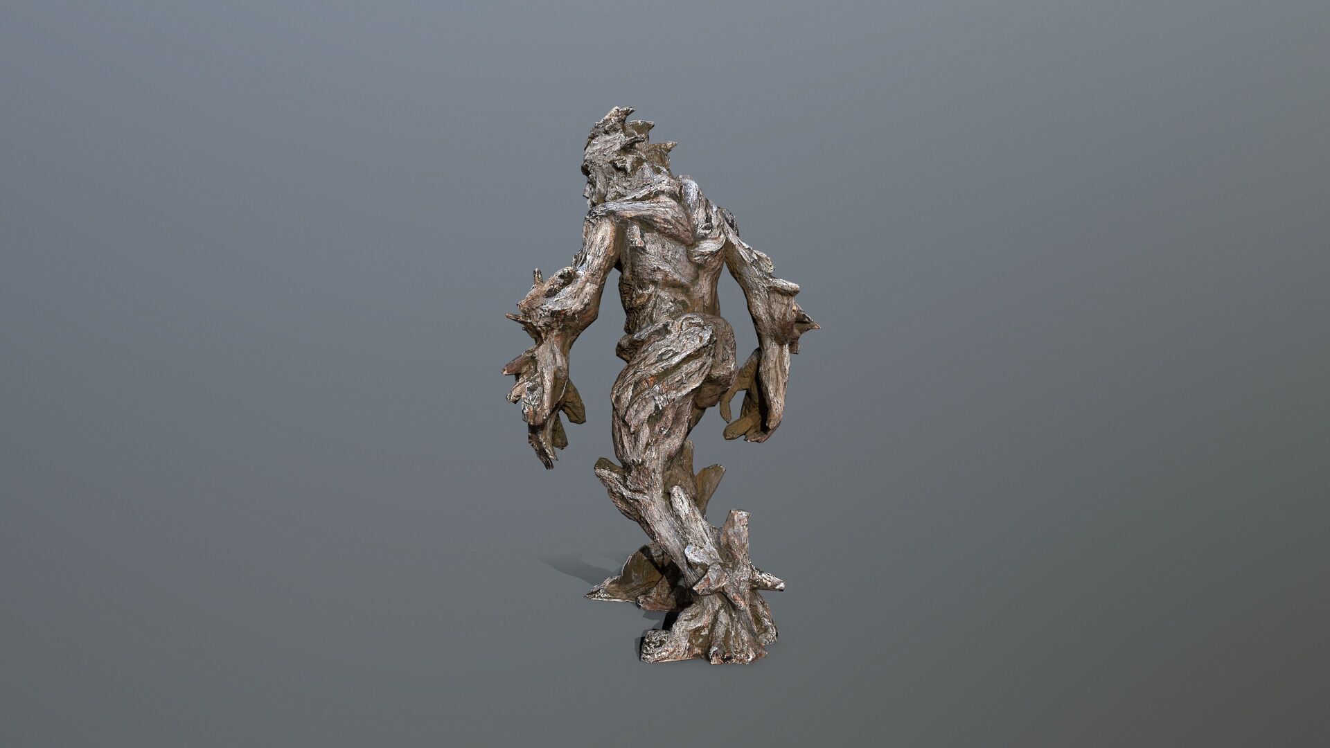 Golem Low-poly 3D model_7