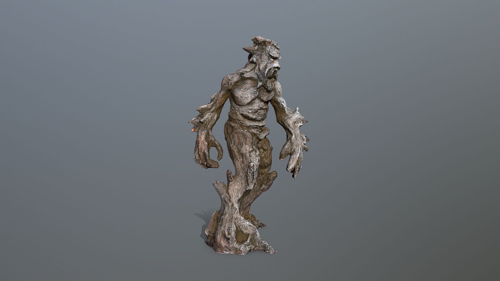 Golem Low-poly 3D model_3