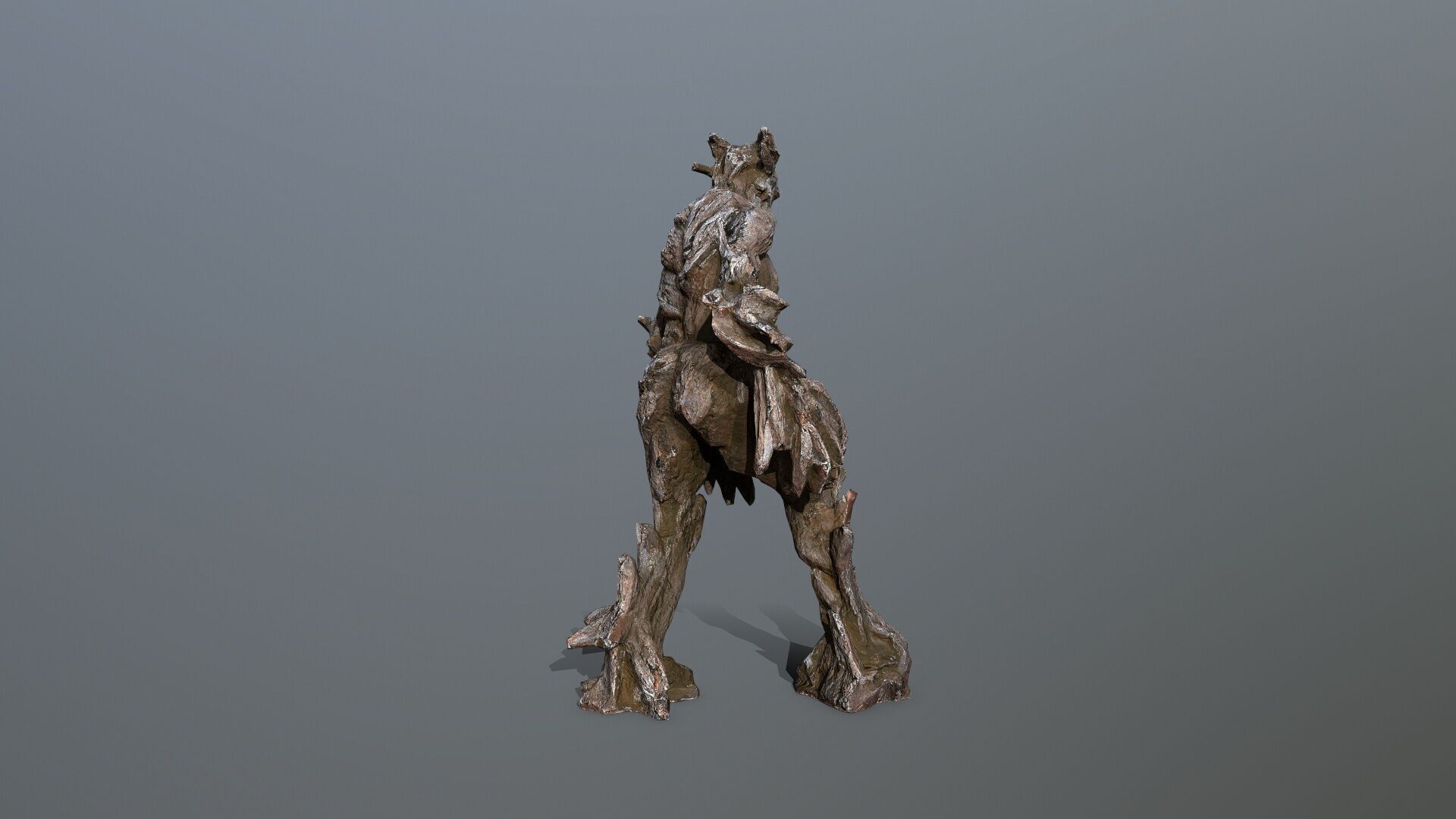 Golem Low-poly 3D model_5