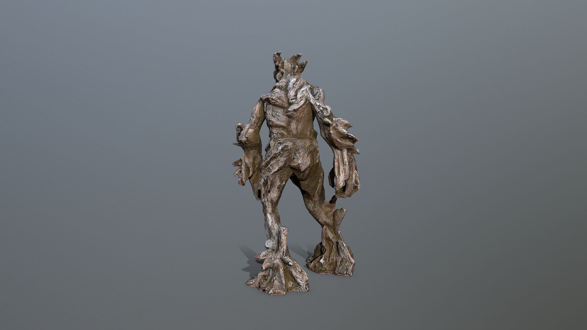 Golem Low-poly 3D model_6