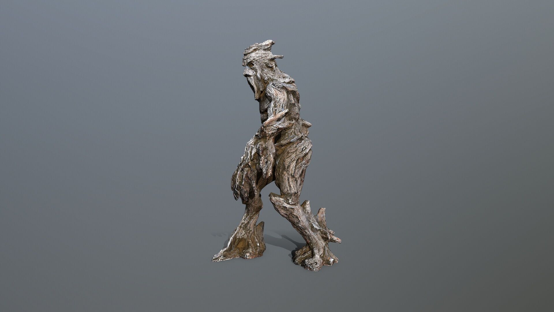 Golem Low-poly 3D model_8