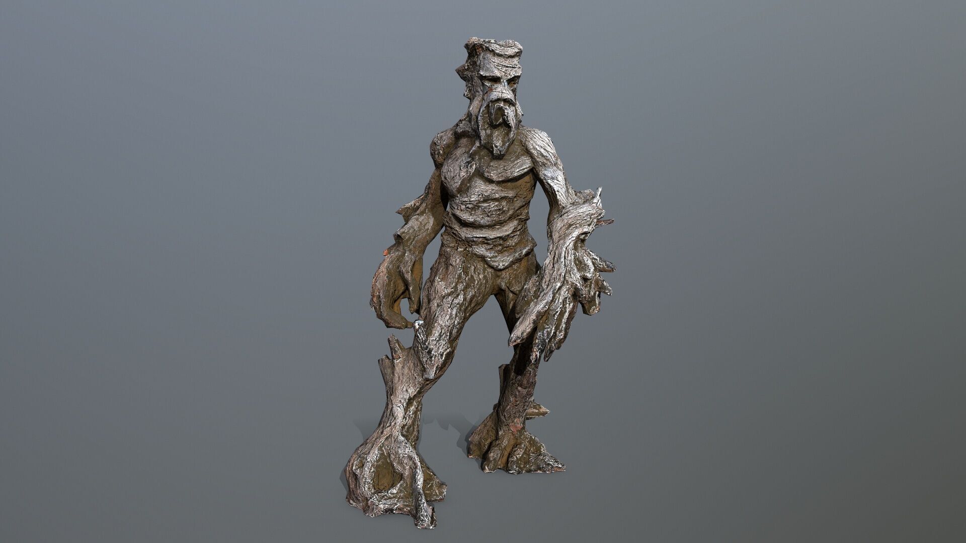 Golem Low-poly 3D model_1