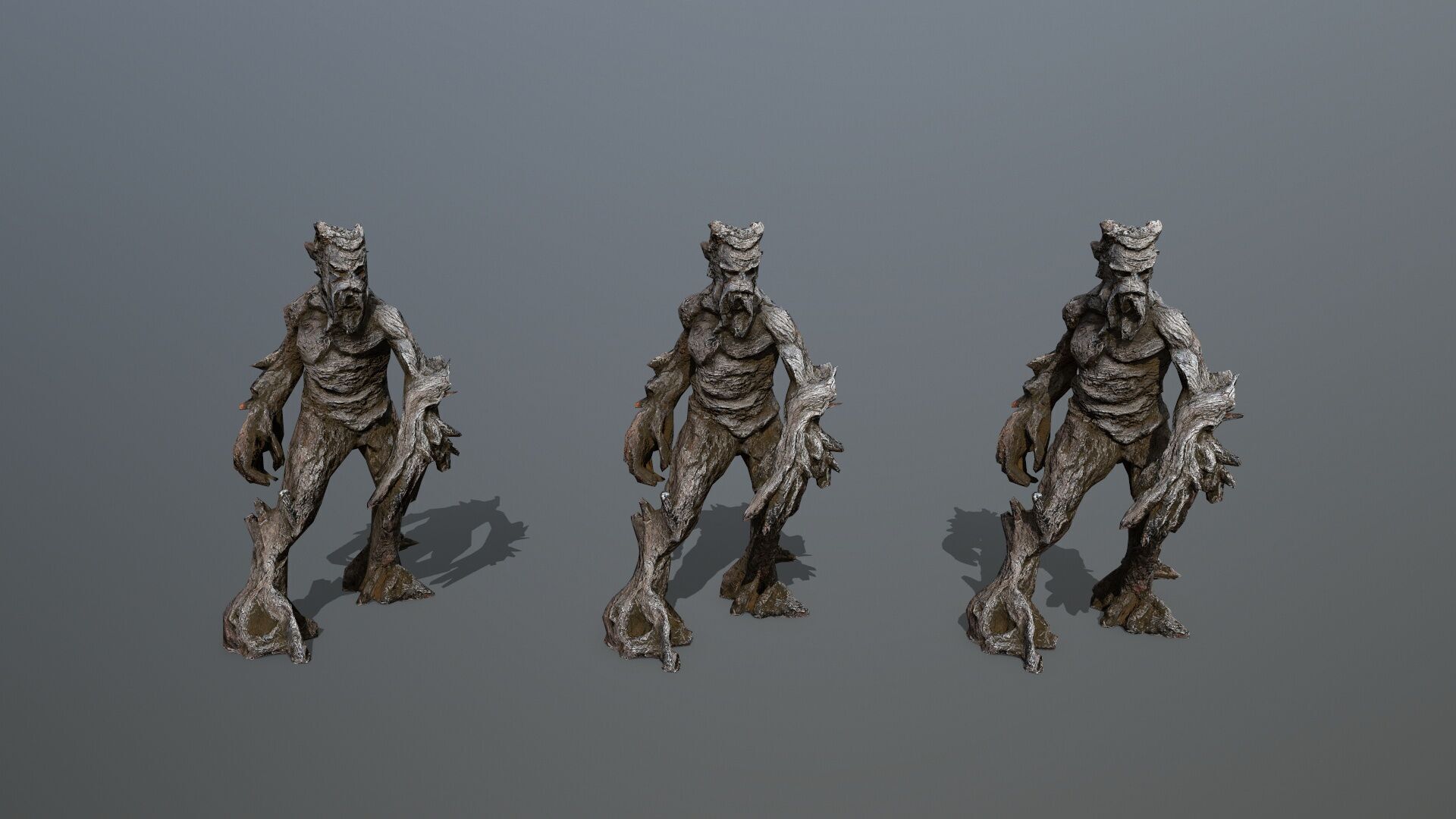 Golem Low-poly 3D model_11
