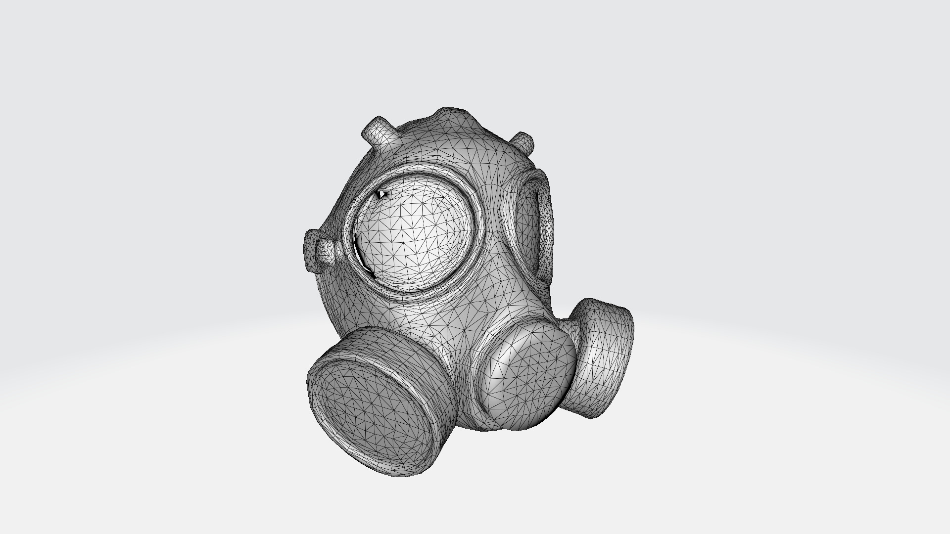  3d Model Gas Mask With Holographic Display 3D model_6