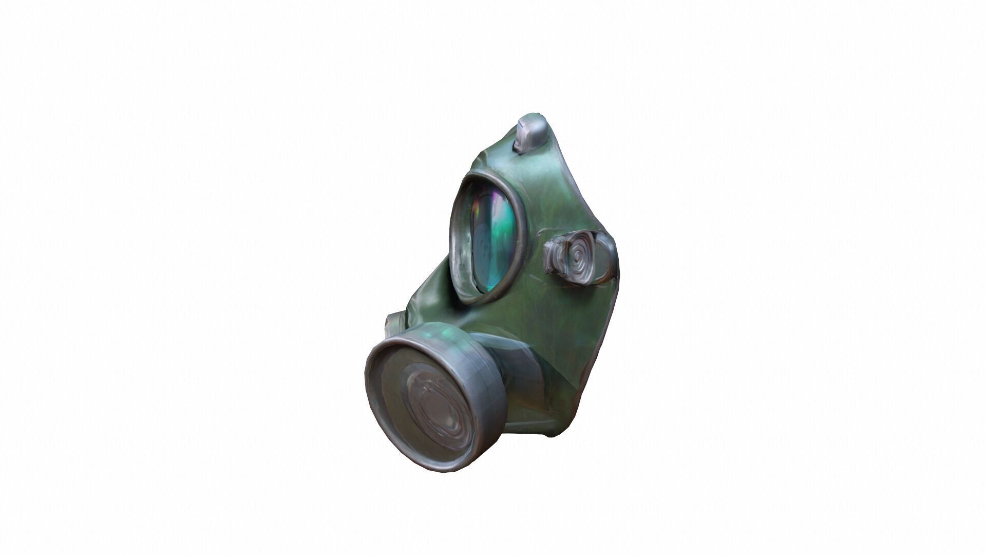  3d Model Gas Mask With Holographic Display 3D model_4