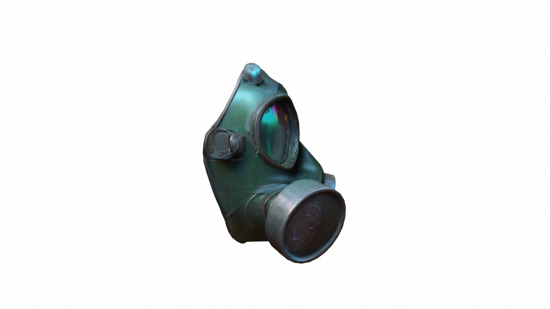  3d Model Gas Mask With Holographic Display 3D model_3