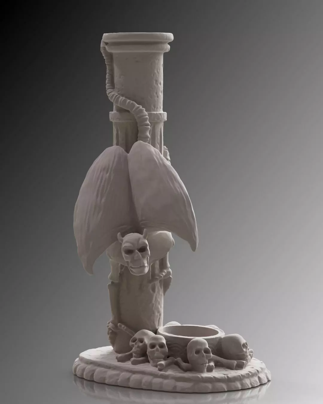 Spooky Candlestick 3D print model_0