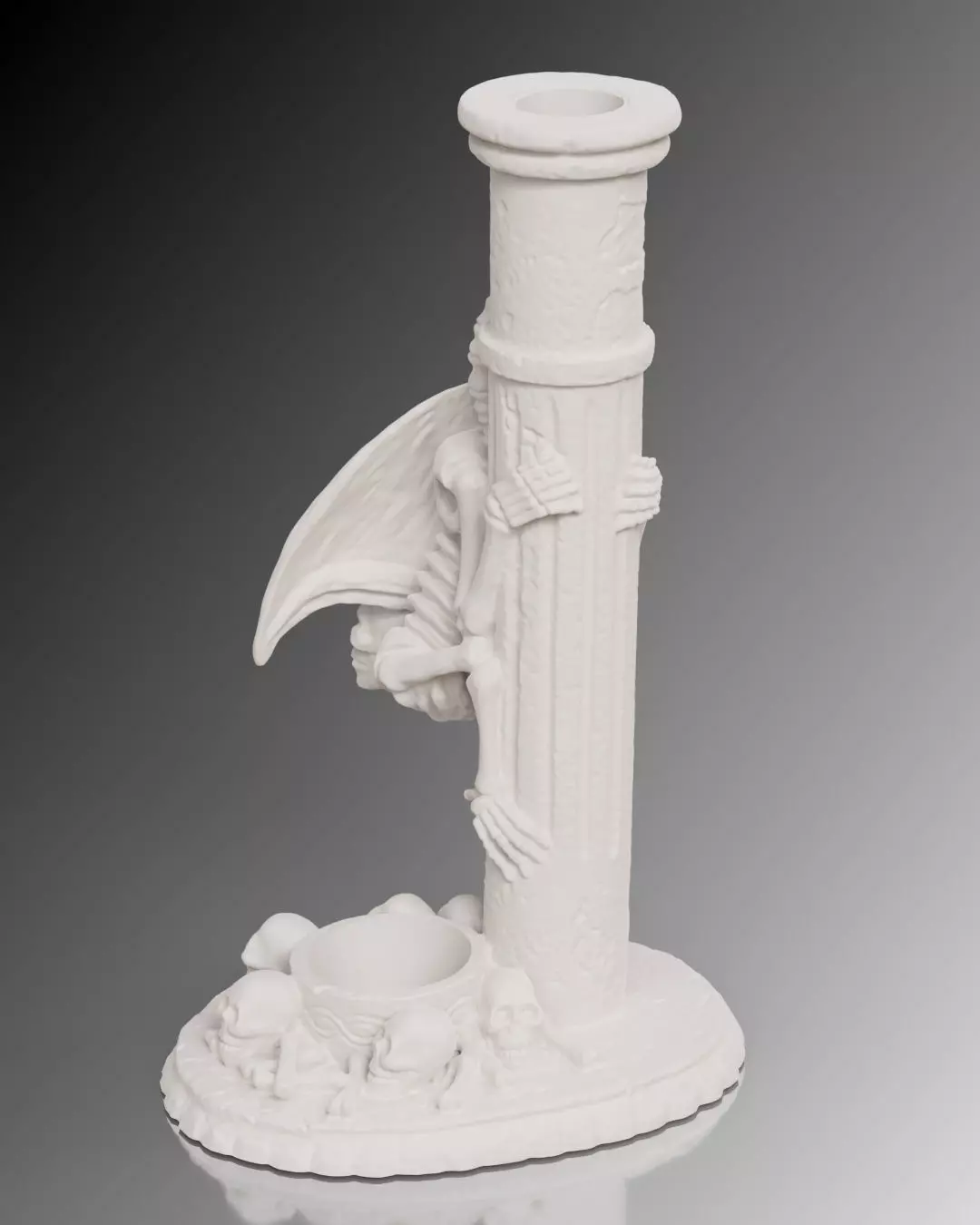 Spooky Candlestick 3D print model_3