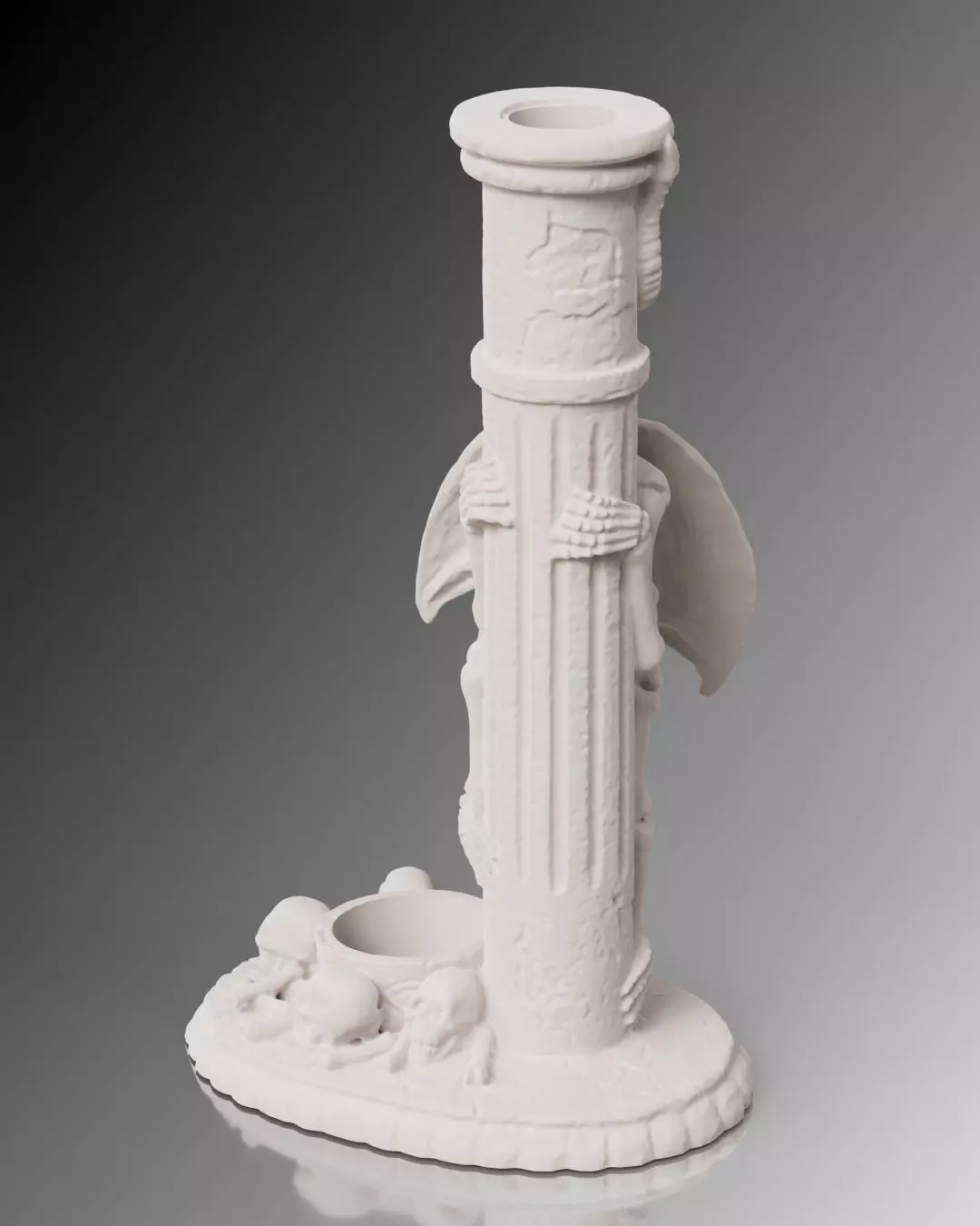 Spooky Candlestick 3D print model_4