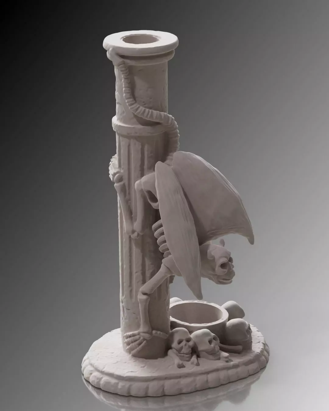 Spooky Candlestick 3D print model_7