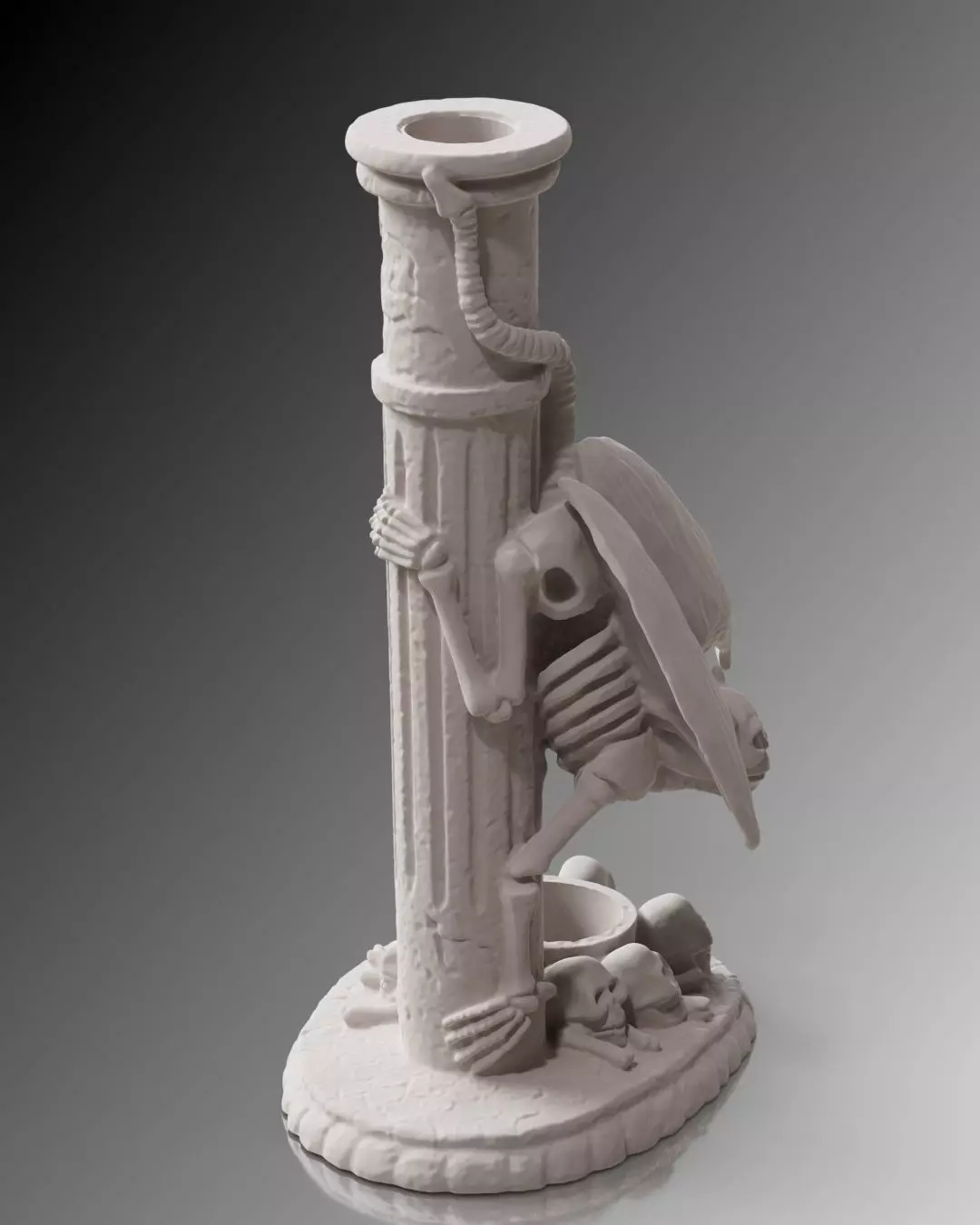 Spooky Candlestick 3D print model_6