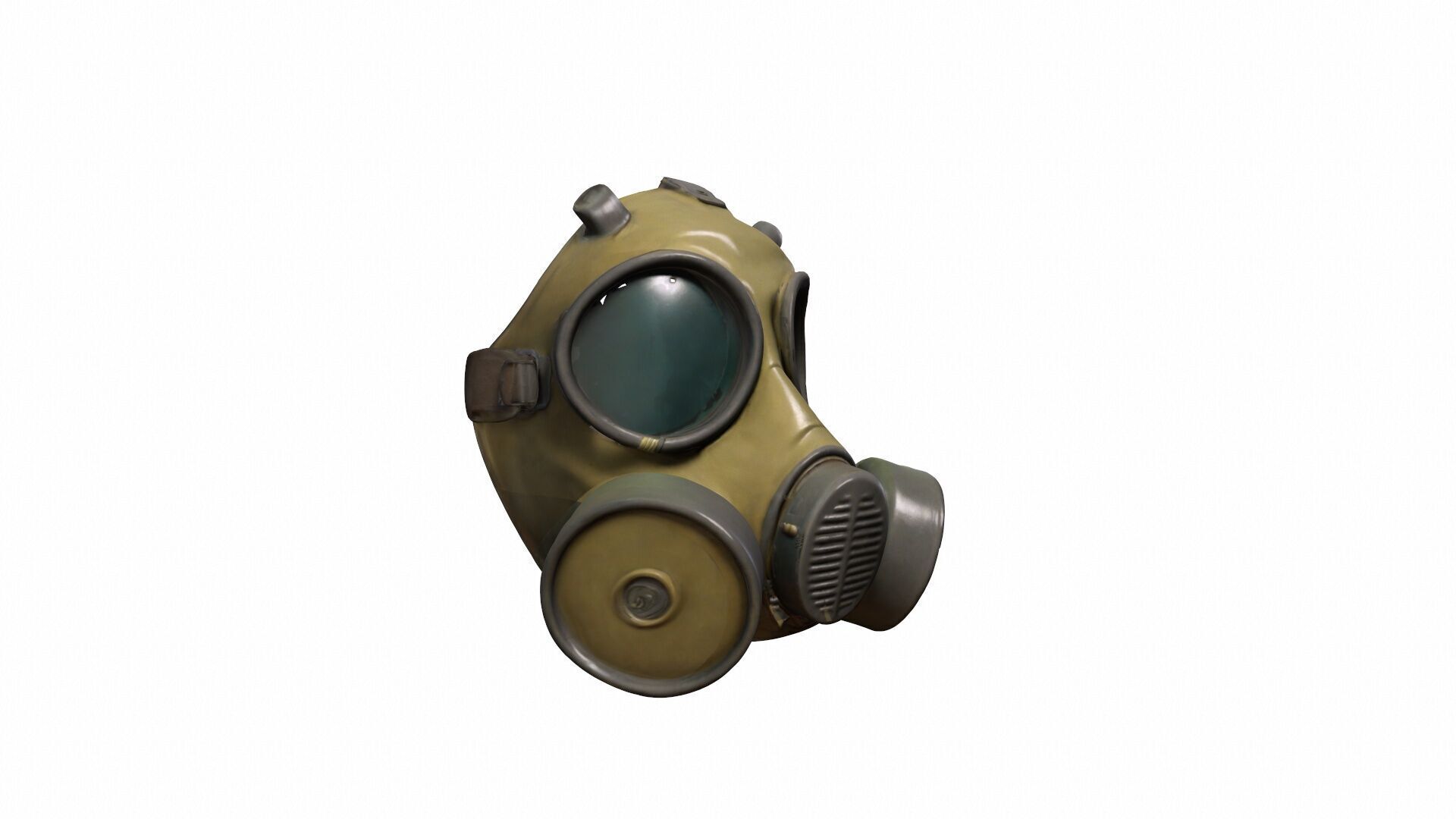  3d Model Gas Mask With Holographic Display 3D model_2