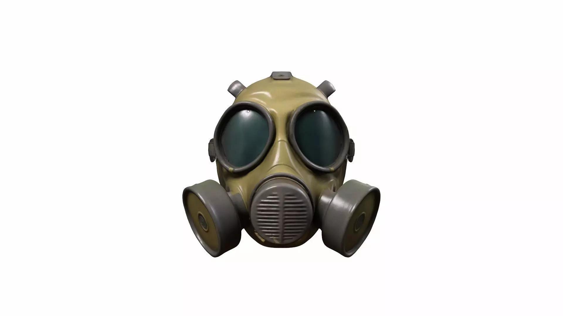  3d Model Gas Mask With Holographic Display 3D model_0