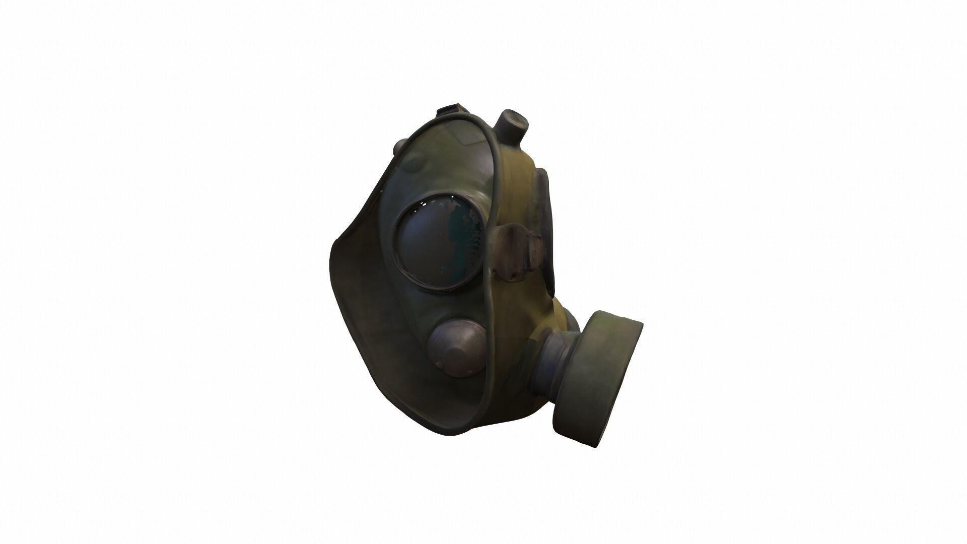  3d Model Gas Mask With Holographic Display 3D model_4