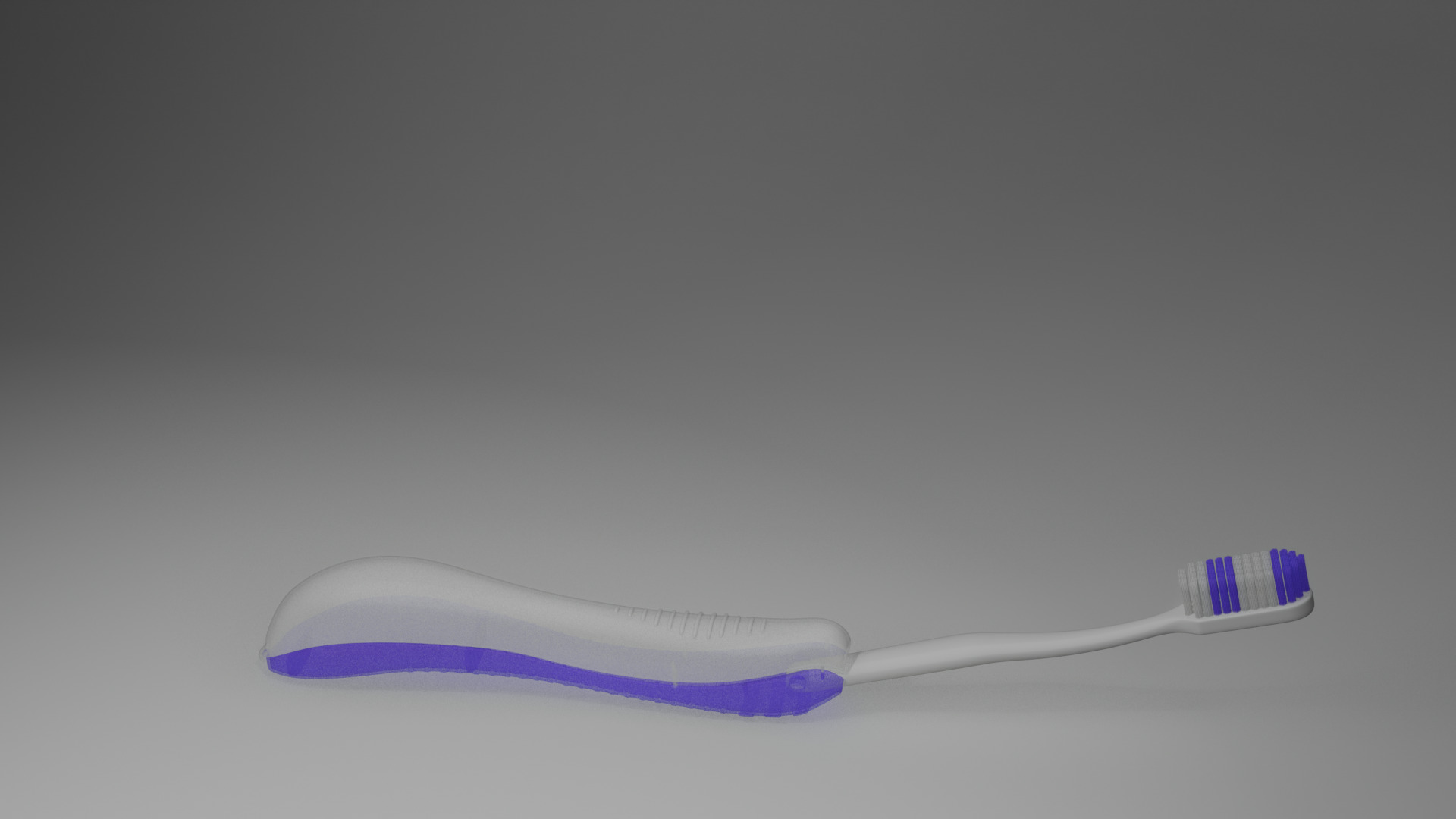 toothbrush Folding Low-poly 3D model_3