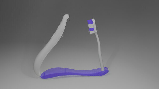 toothbrush Folding Low-poly 3D model