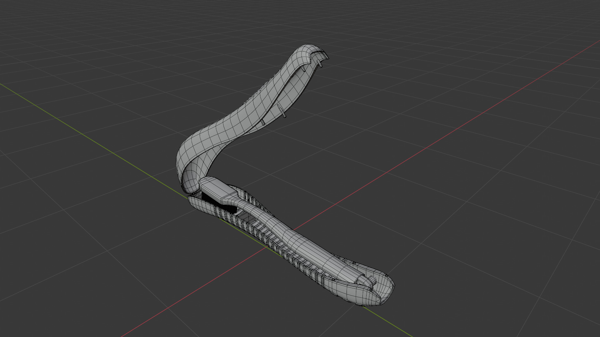 toothbrush Folding Low-poly 3D model_6