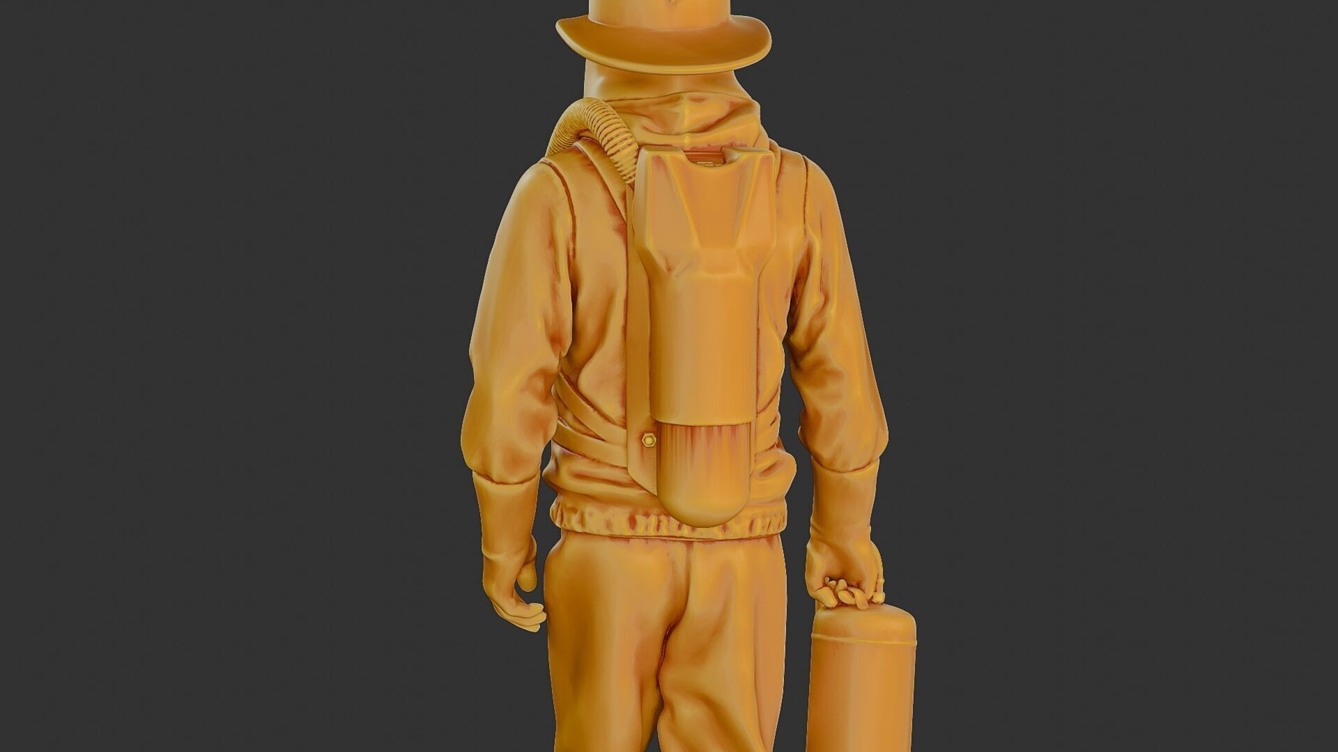 Czechoslovakian firefighter 90s 002 3D print model_21