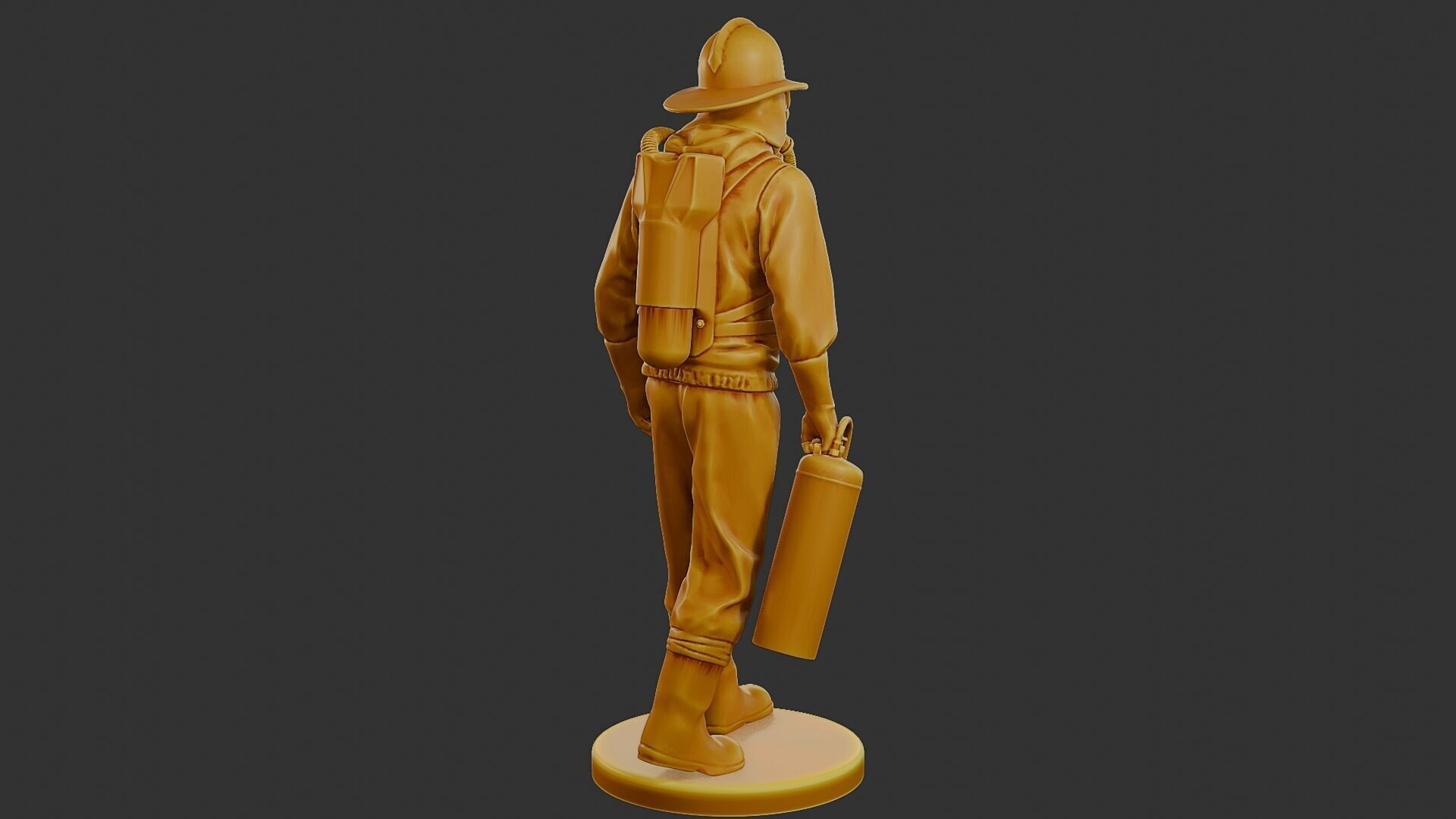 Czechoslovakian firefighter 90s 002 3D print model_7