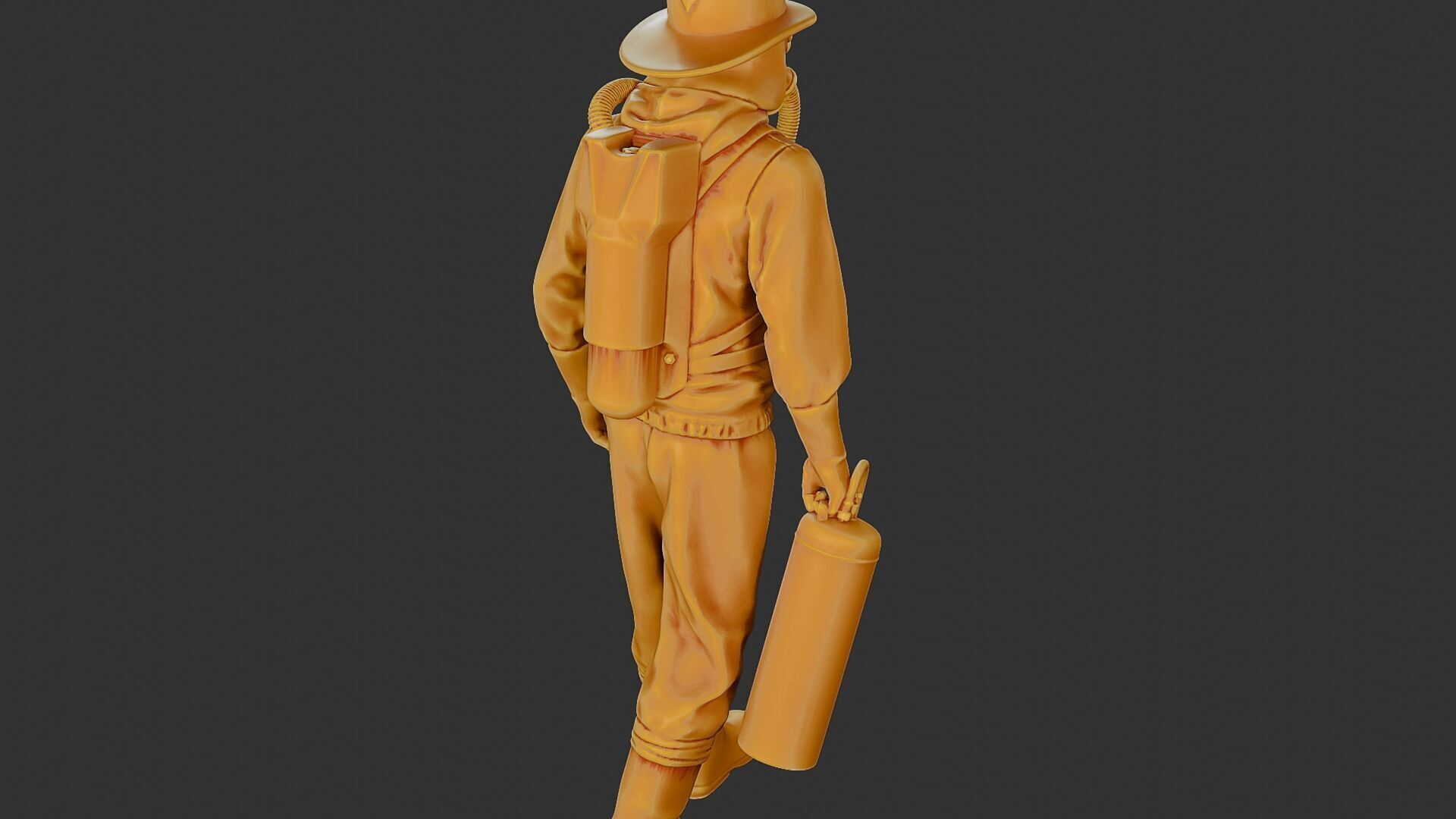 Czechoslovakian firefighter 90s 002 3D print model_24