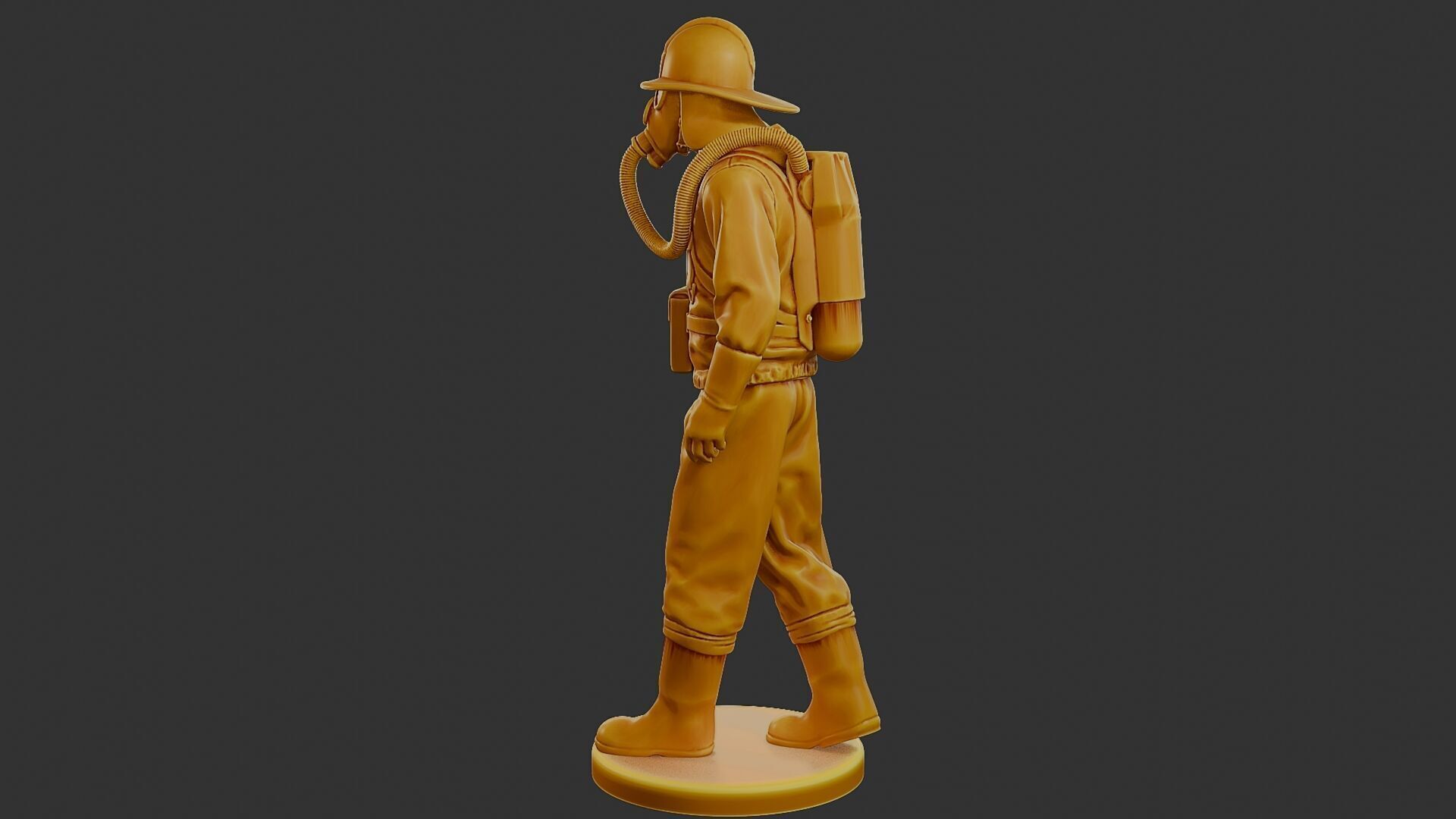Czechoslovakian firefighter 90s 002 3D print model_4