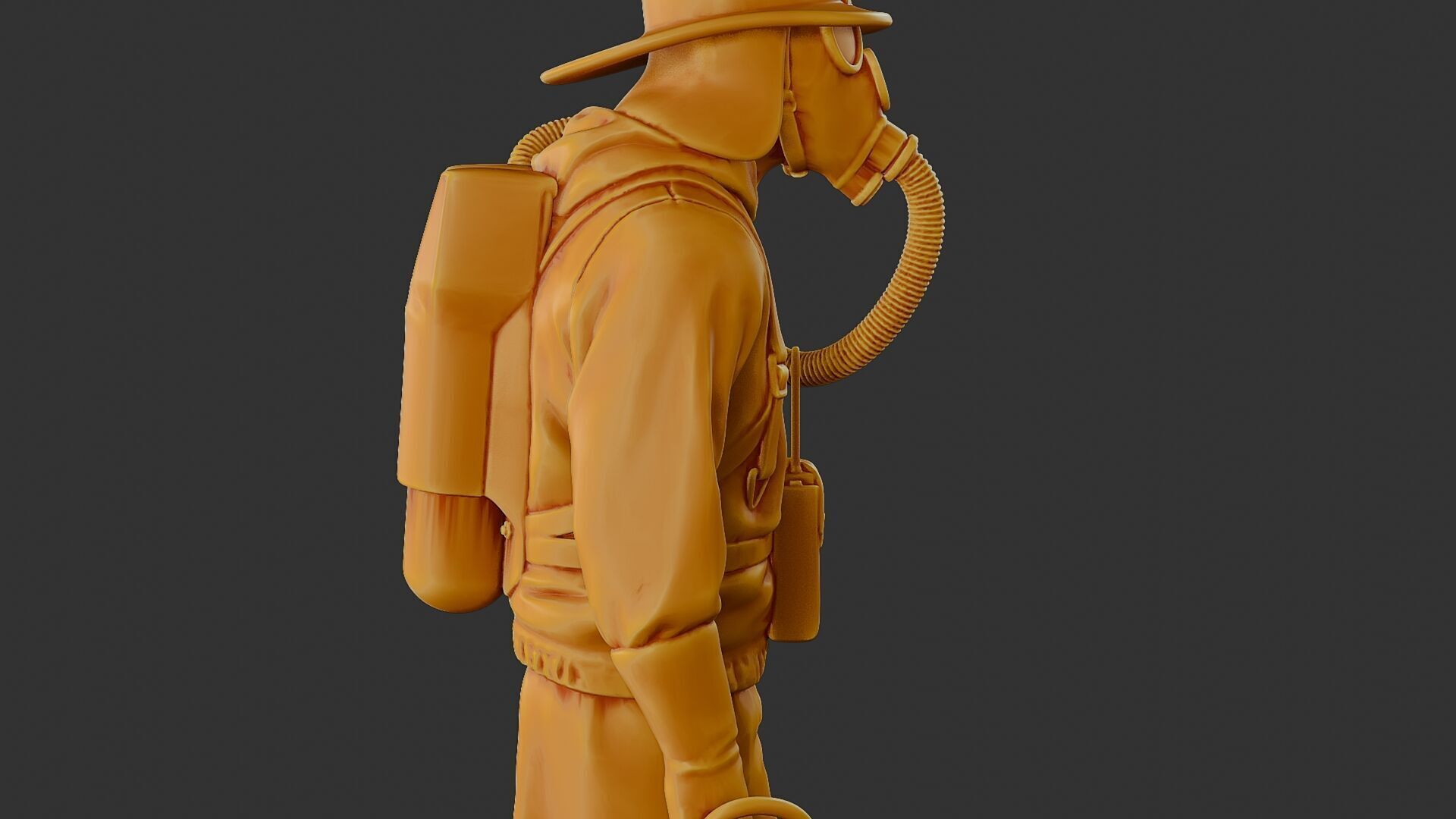 Czechoslovakian firefighter 90s 002 3D print model_20