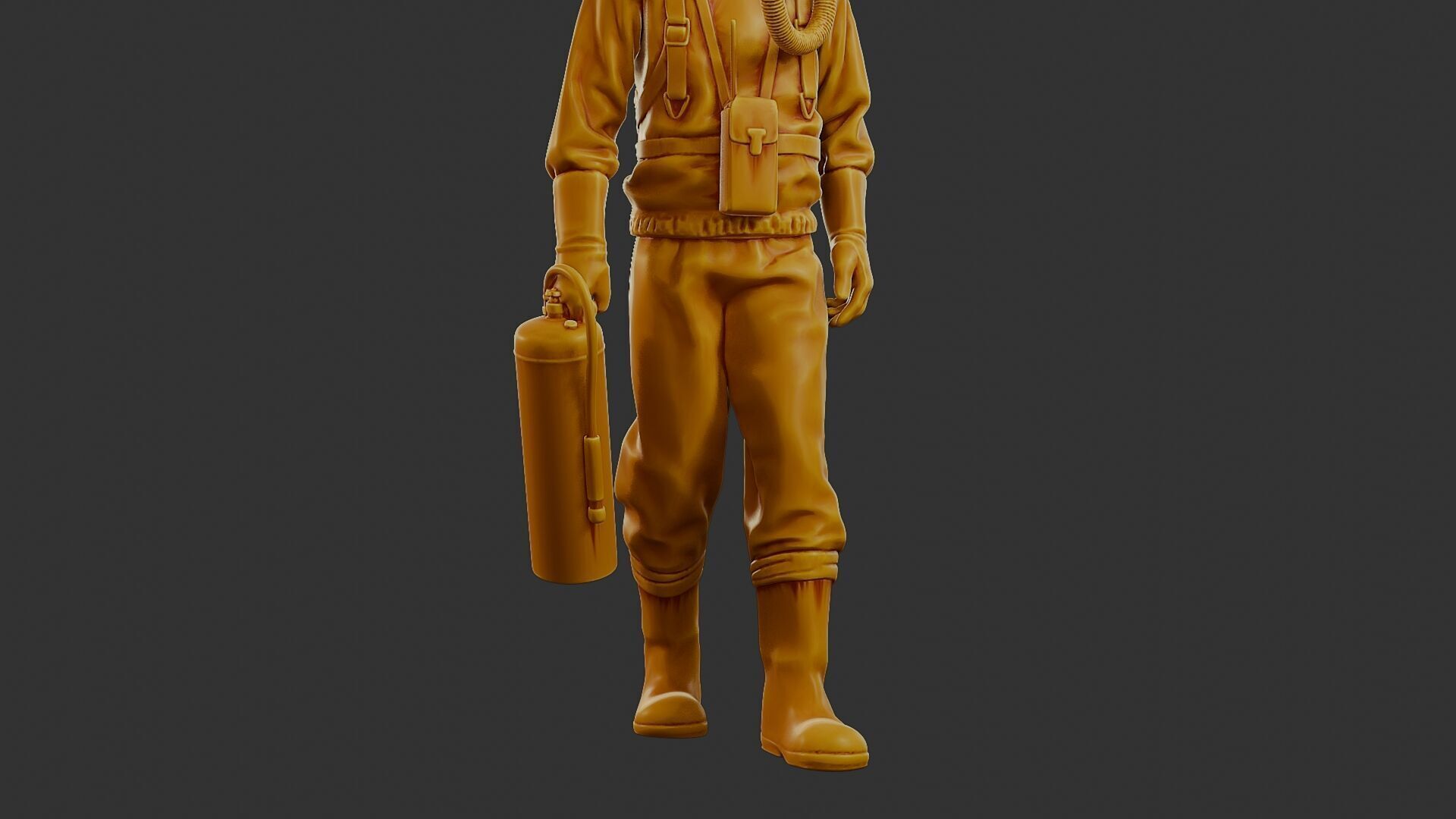 Czechoslovakian firefighter 90s 002 3D print model_28