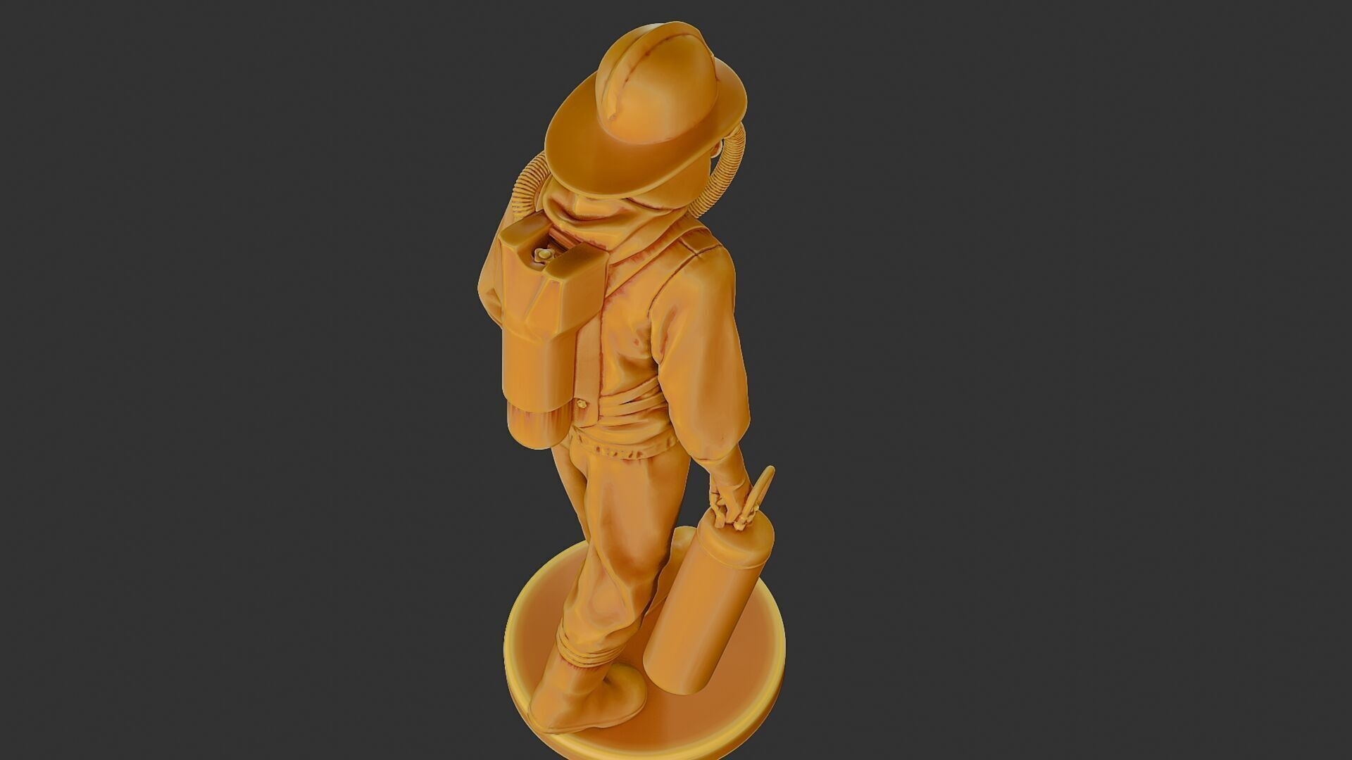 Czechoslovakian firefighter 90s 002 3D print model_22