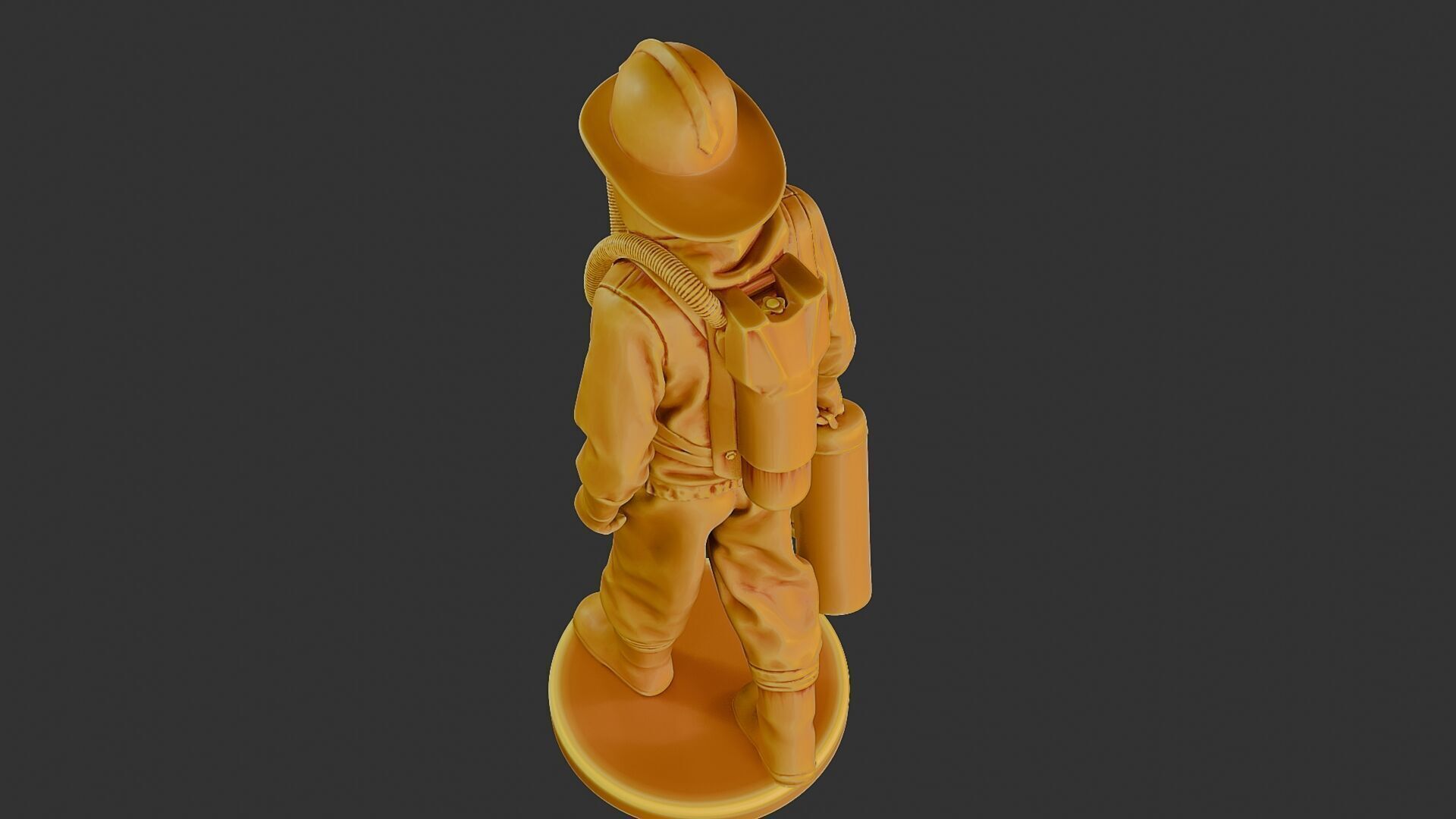 Czechoslovakian firefighter 90s 002 3D print model_15