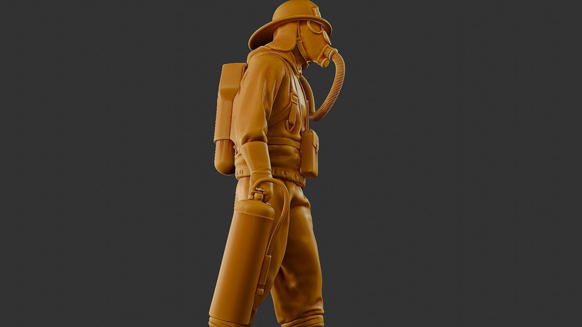 Czechoslovakian firefighter 90s 002 3D print model_29