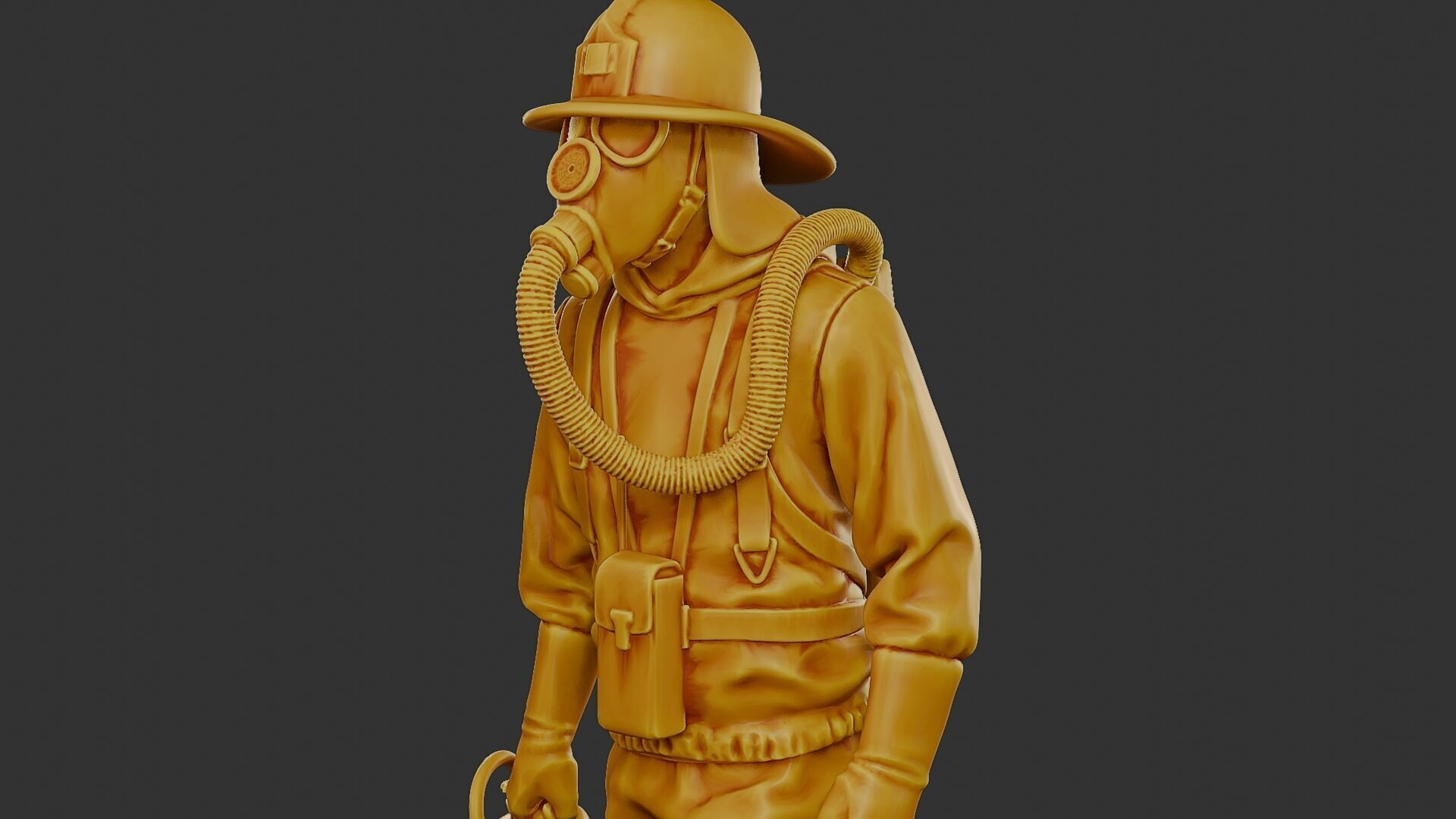Czechoslovakian firefighter 90s 002 3D print model_18