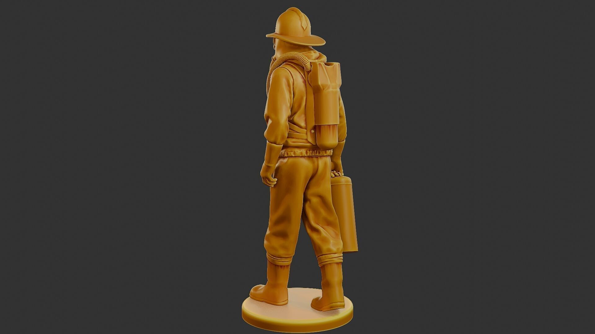 Czechoslovakian firefighter 90s 002 3D print model_5