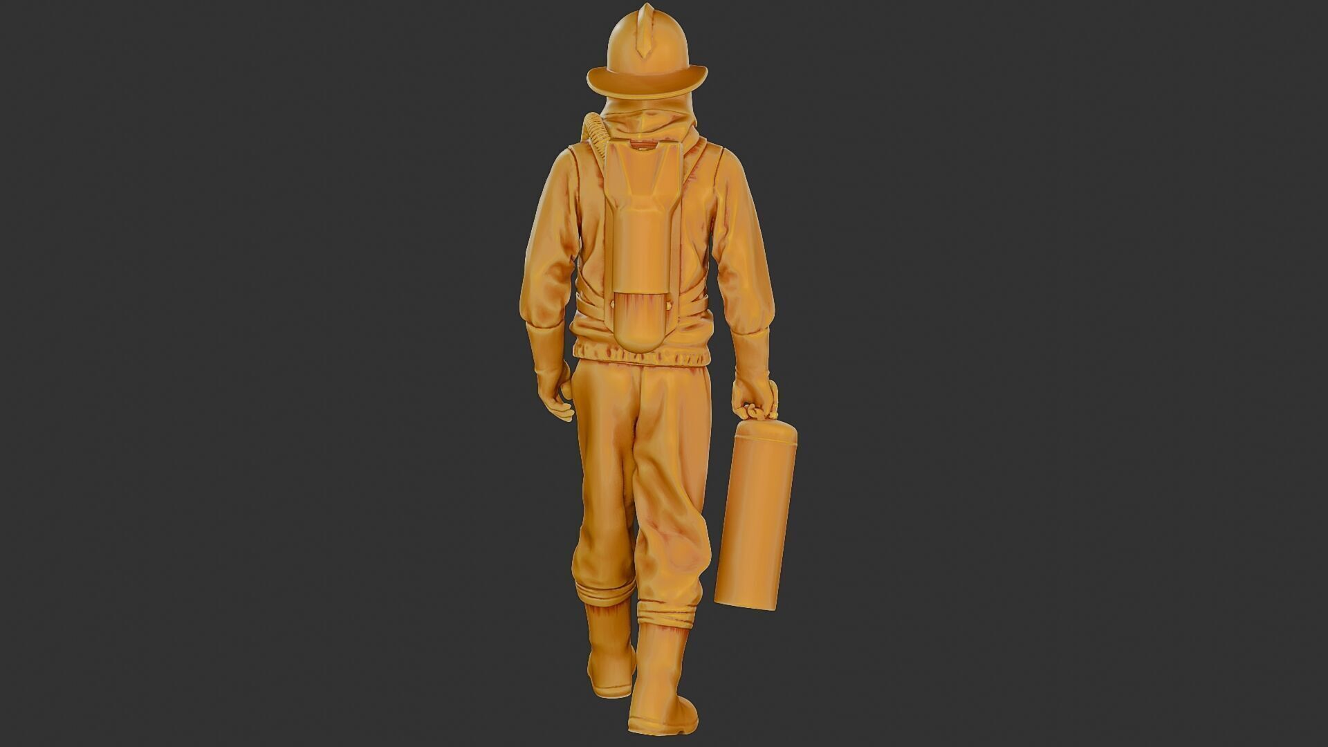 Czechoslovakian firefighter 90s 002 3D print model_25