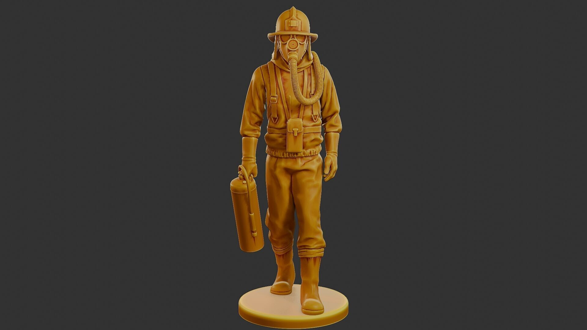 Czechoslovakian firefighter 90s 002 3D print model_11