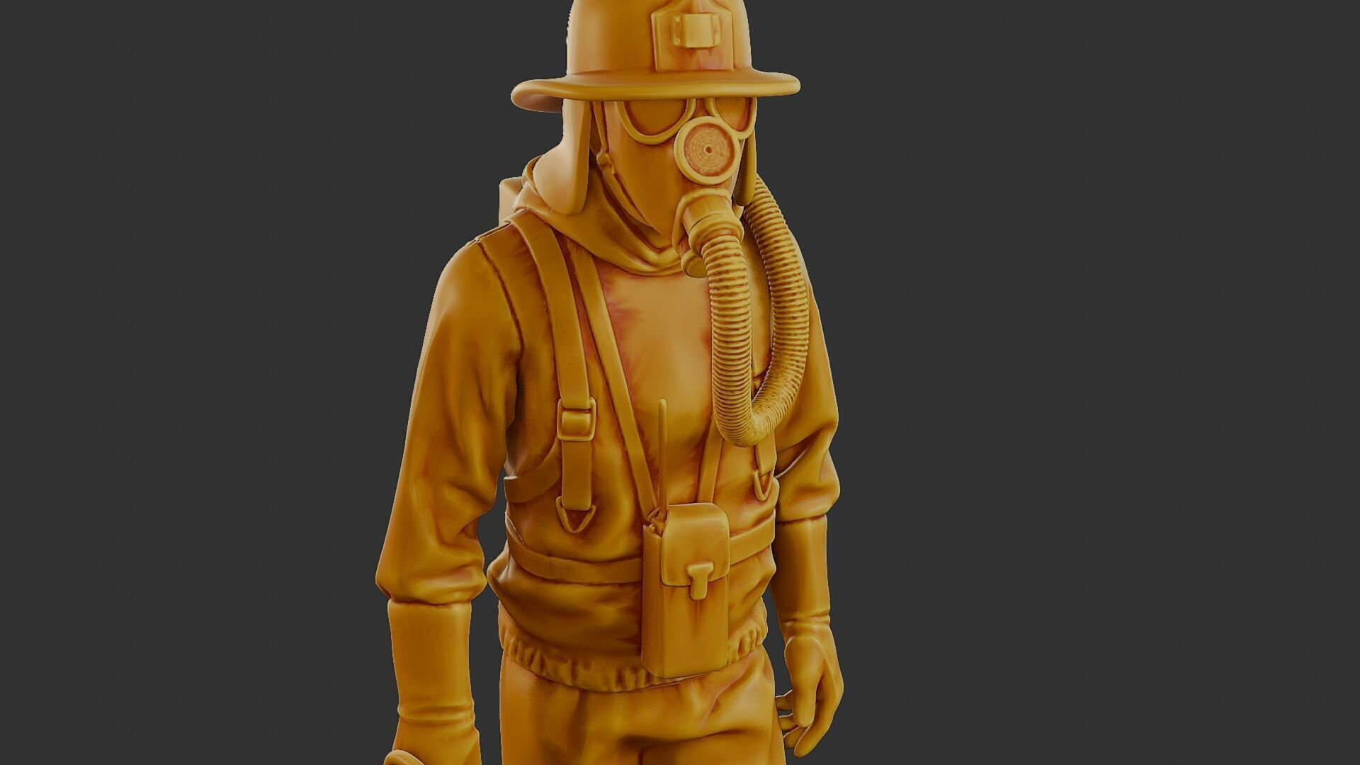 Czechoslovakian firefighter 90s 002 3D print model_19