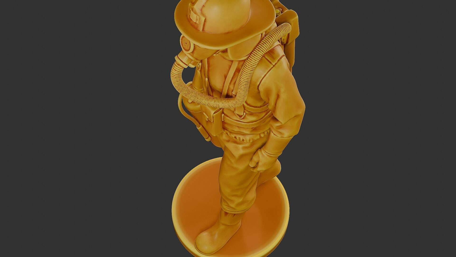 Czechoslovakian firefighter 90s 002 3D print model_16