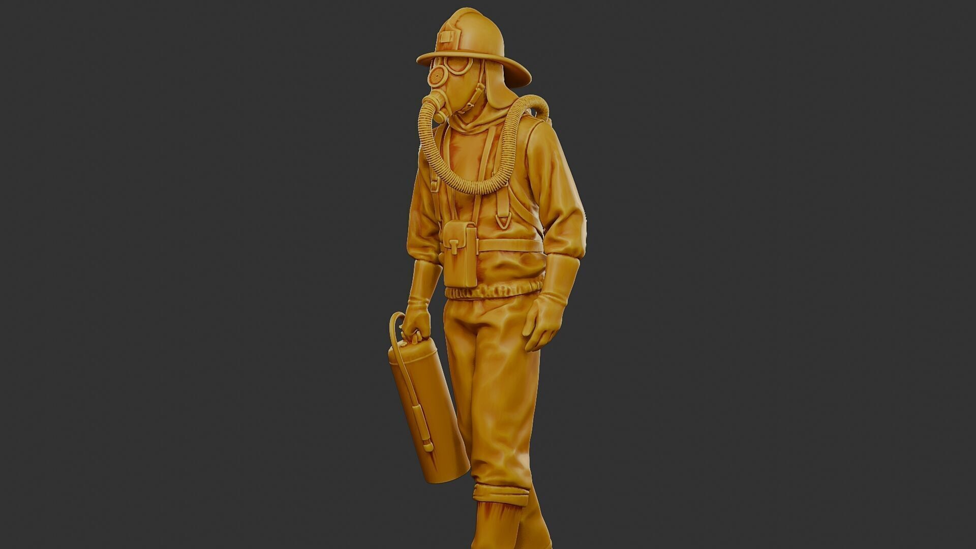 Czechoslovakian firefighter 90s 002 3D print model_27