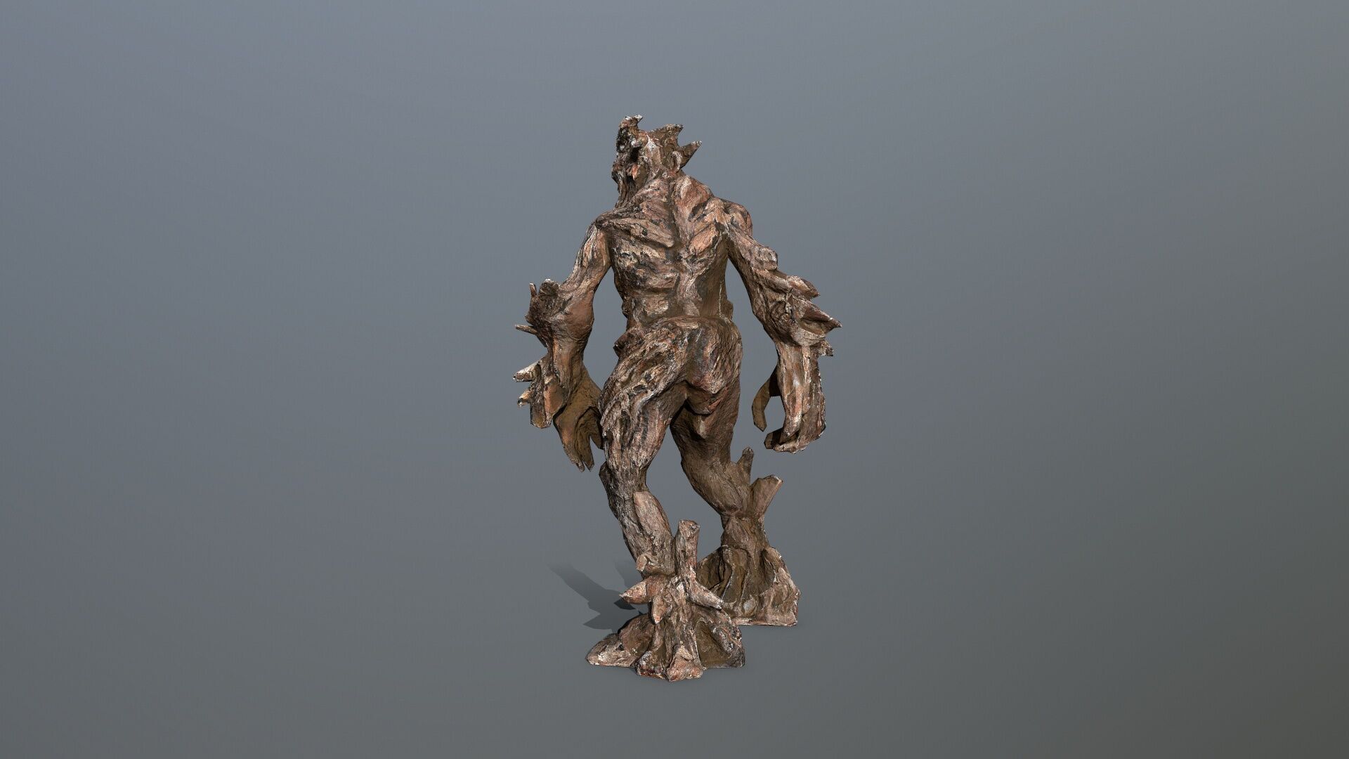 Golem Low-poly 3D model_7