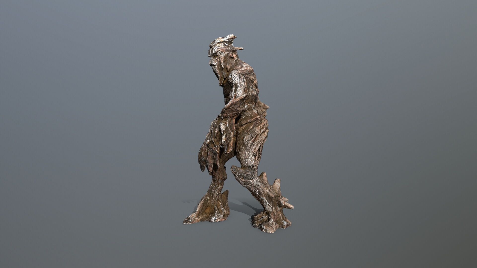 Golem Low-poly 3D model_9