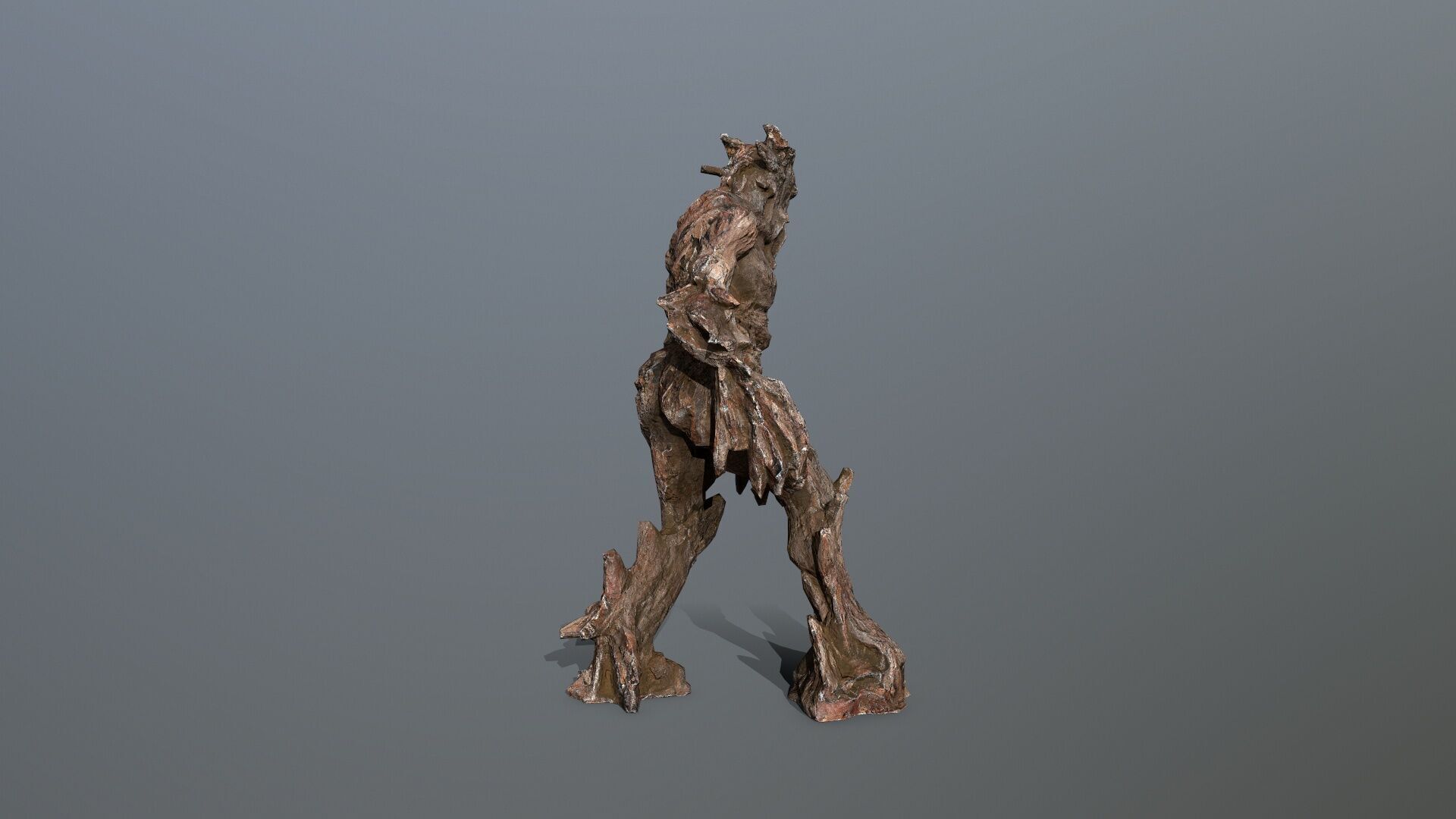 Golem Low-poly 3D model_5