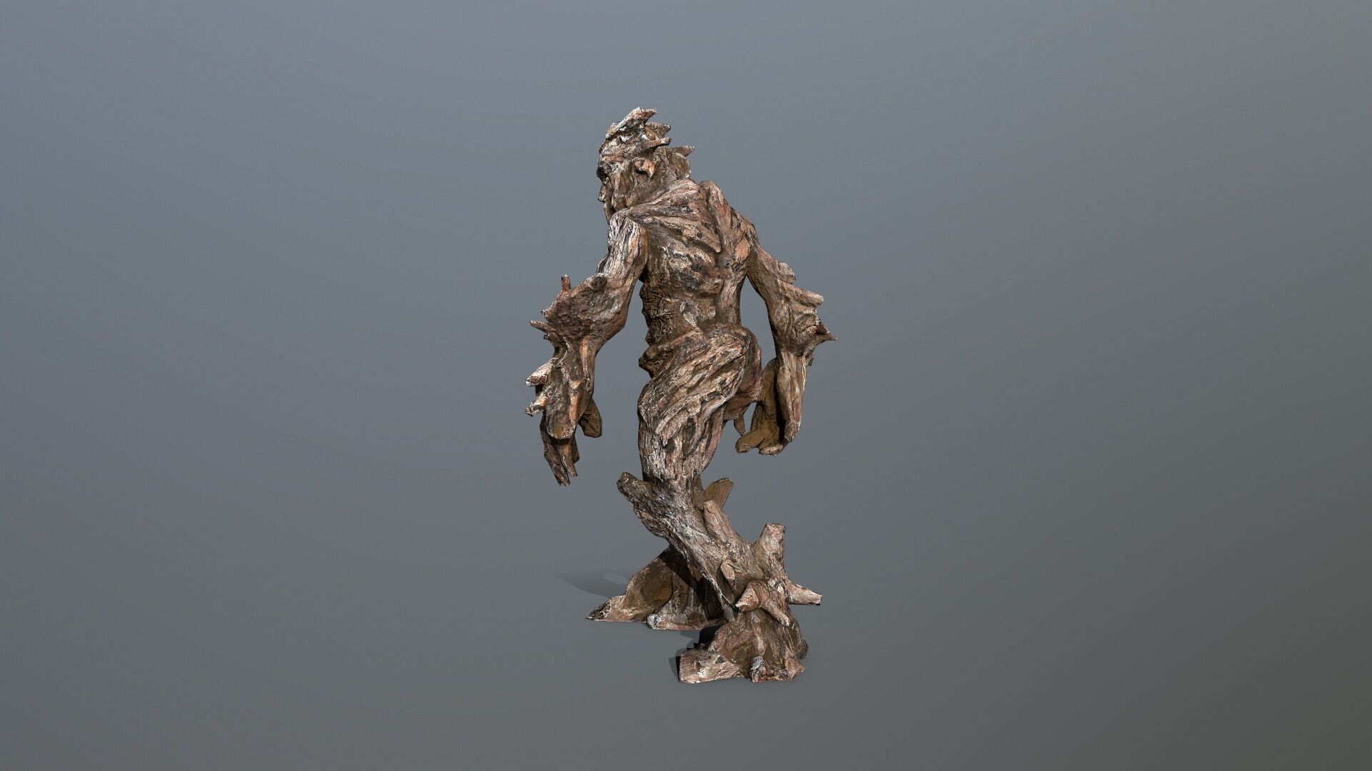 Golem Low-poly 3D model_8
