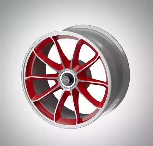 Photorealistic Sport Car Rim Free 3D model