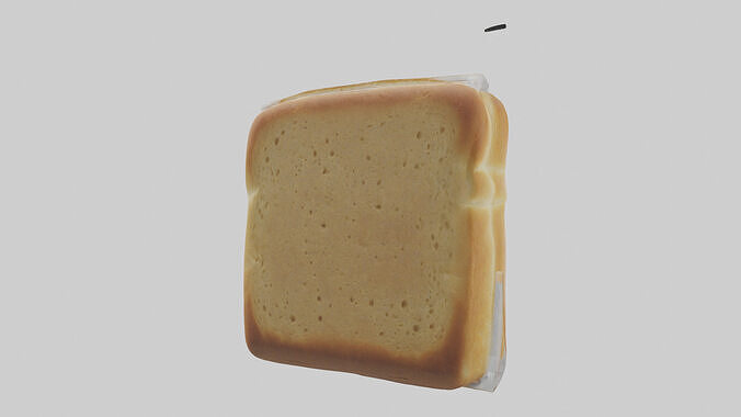 Sandwich Bread Pack model Low-poly 3D model 3