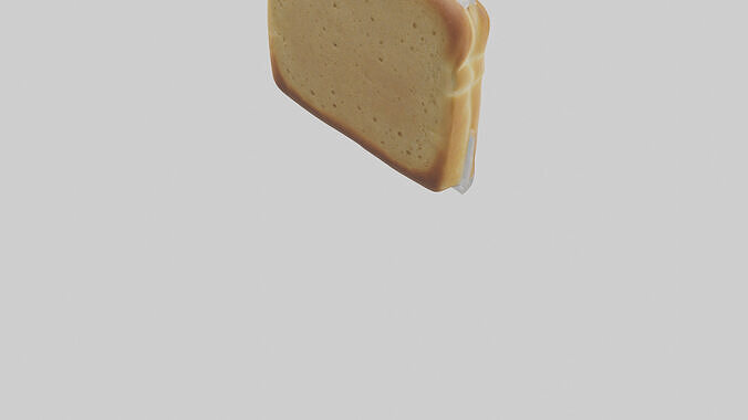 Sandwich Bread Pack model Low-poly 3D model 5