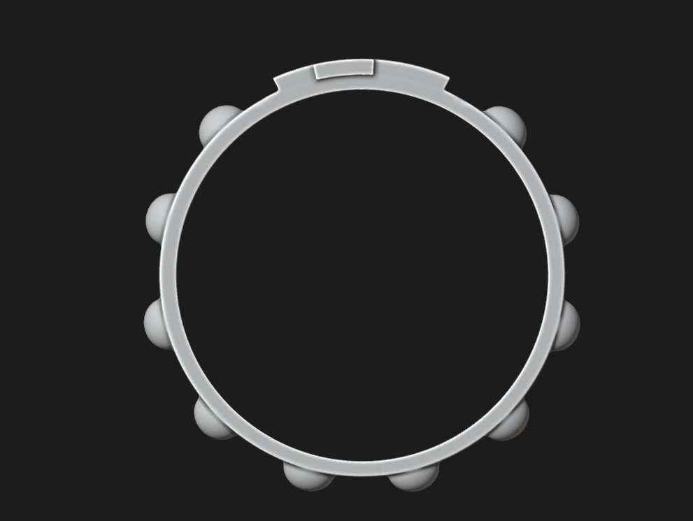 Rosary ring 3D print model_4
