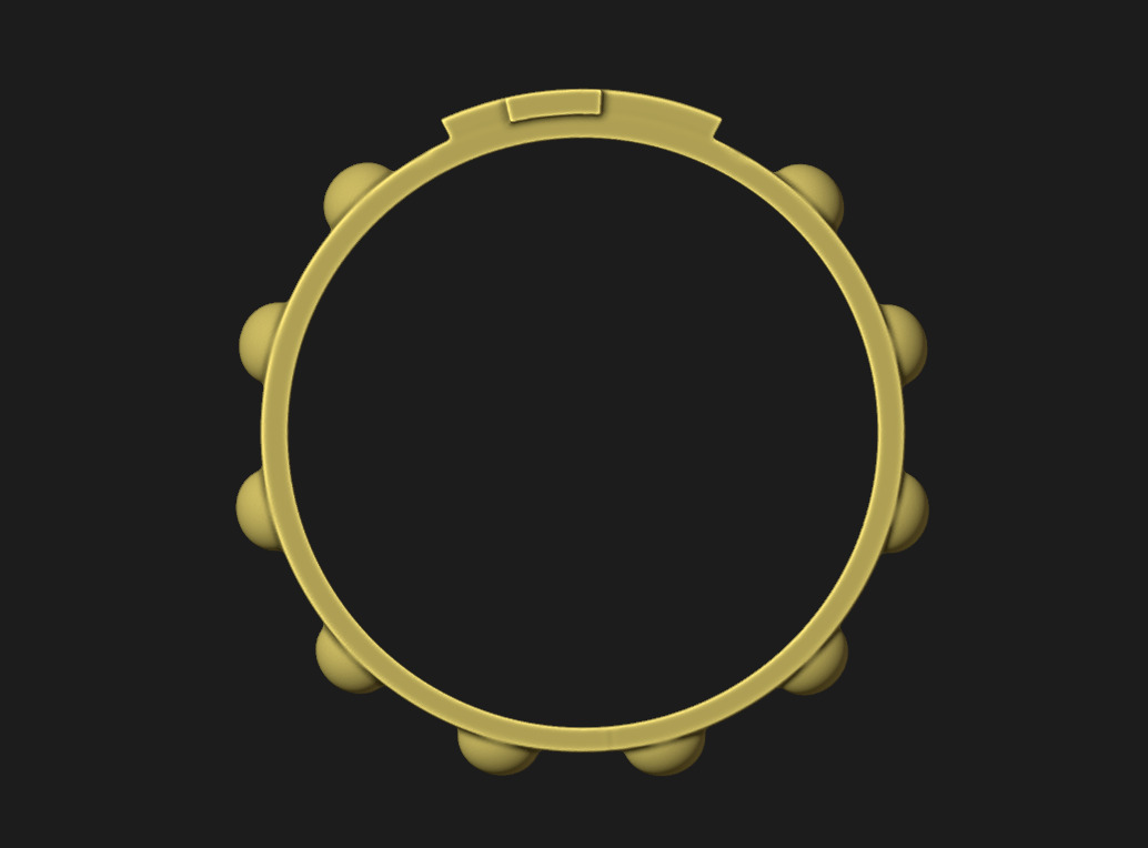 Rosary ring 3D print model_9