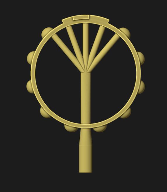 Rosary ring 3D print model_8