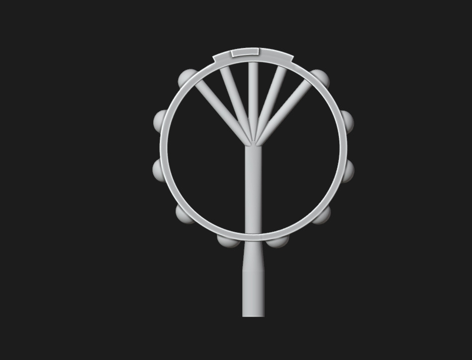 Rosary ring 3D print model_5