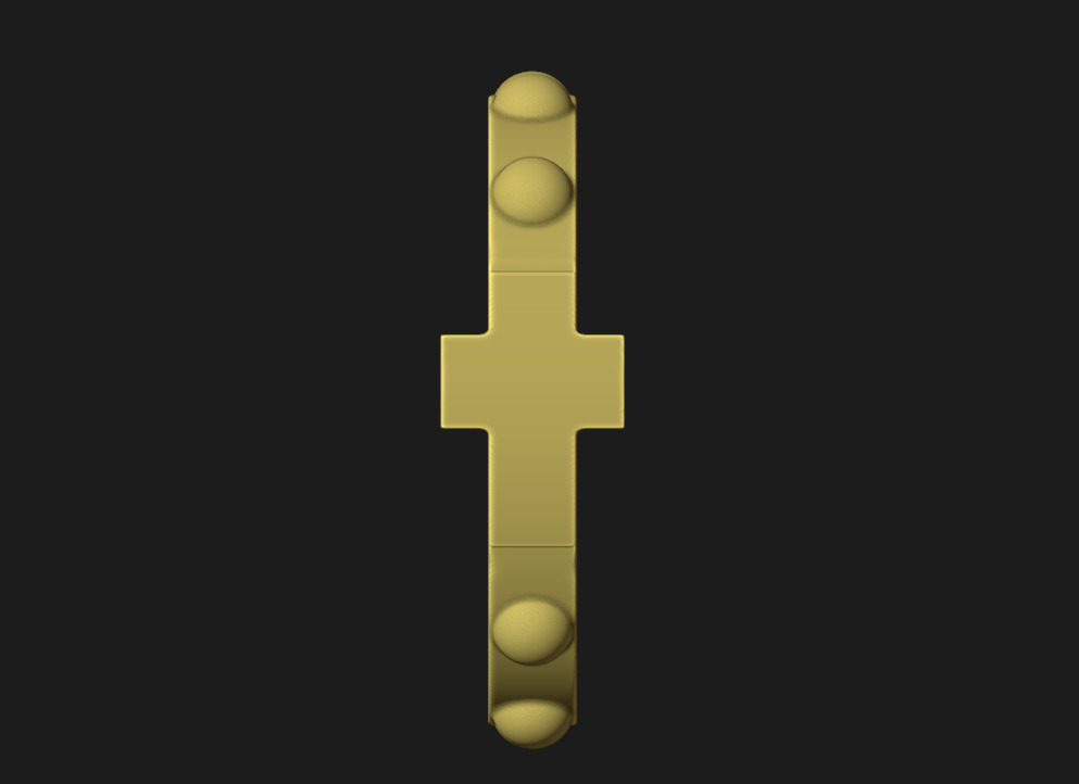 Rosary ring 3D print model_7