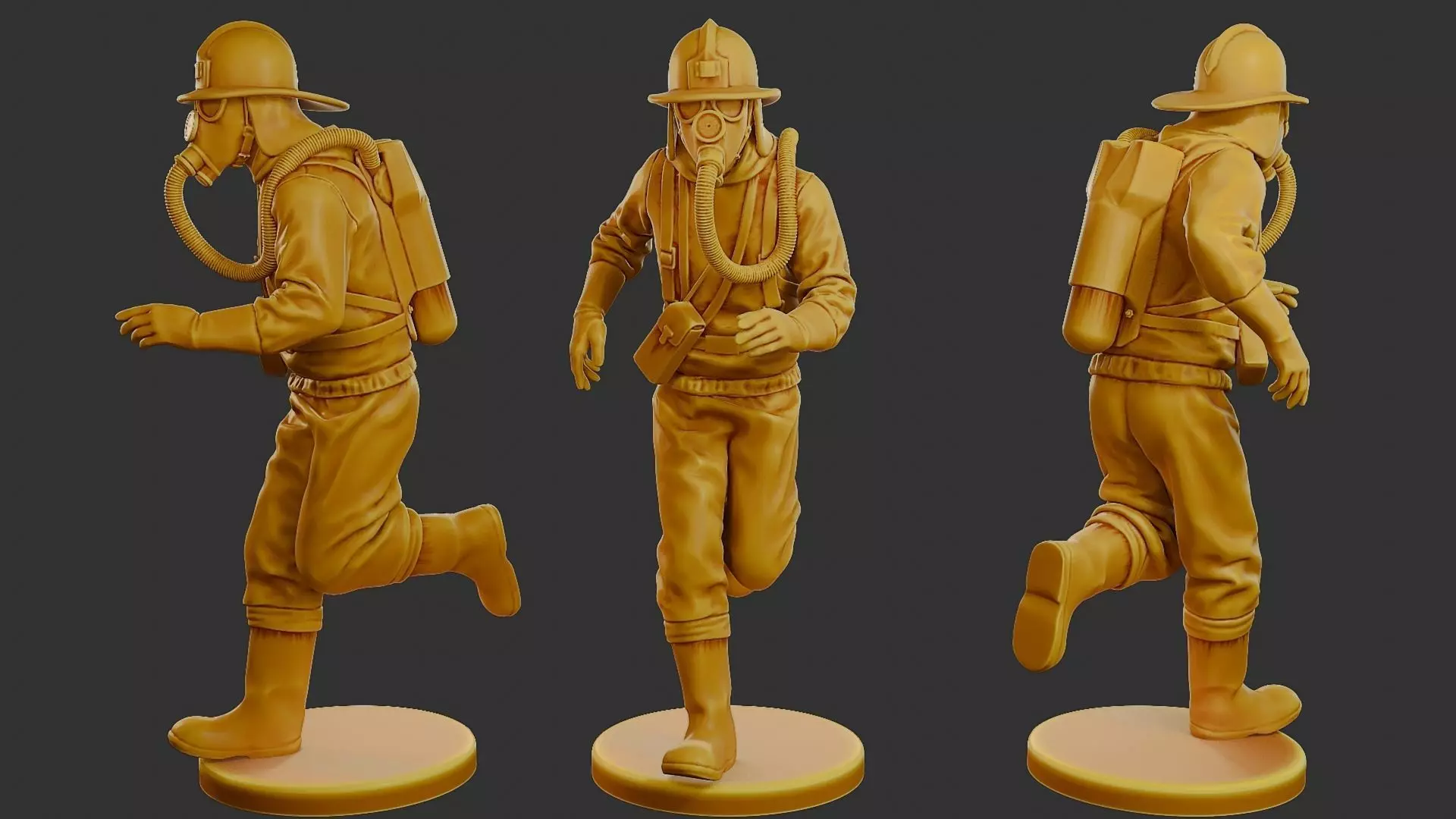 Czechoslovakian firefighter 90s 003 3D print model_0